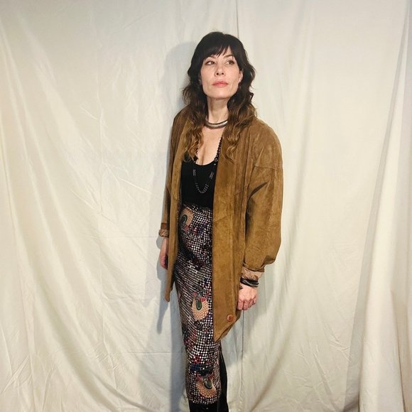 Vintage Suede Oversized Joanie Char 1980’s Jacket - Picture 5 of 16